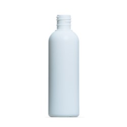 500ml White HDPE Tall Boston Round, 24/410 Neck